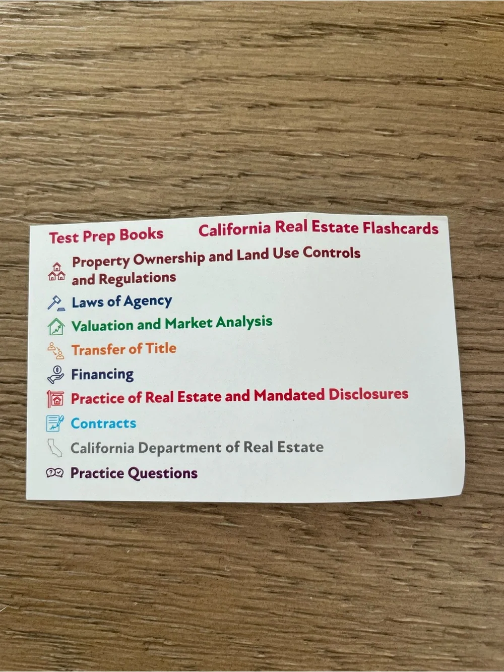 Test Prep Flashcards - California Real Estate Exam